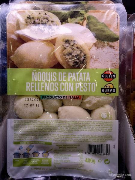 Calorías en Mercadona Ñoquis de Patata Rellenos con Pesto e .